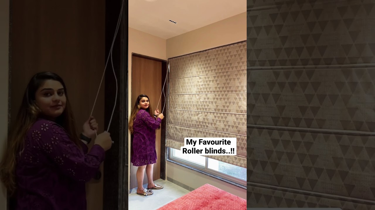 Roman blinds can transform your bedroom by controlling natural light. #trending #homedecor #hacks
