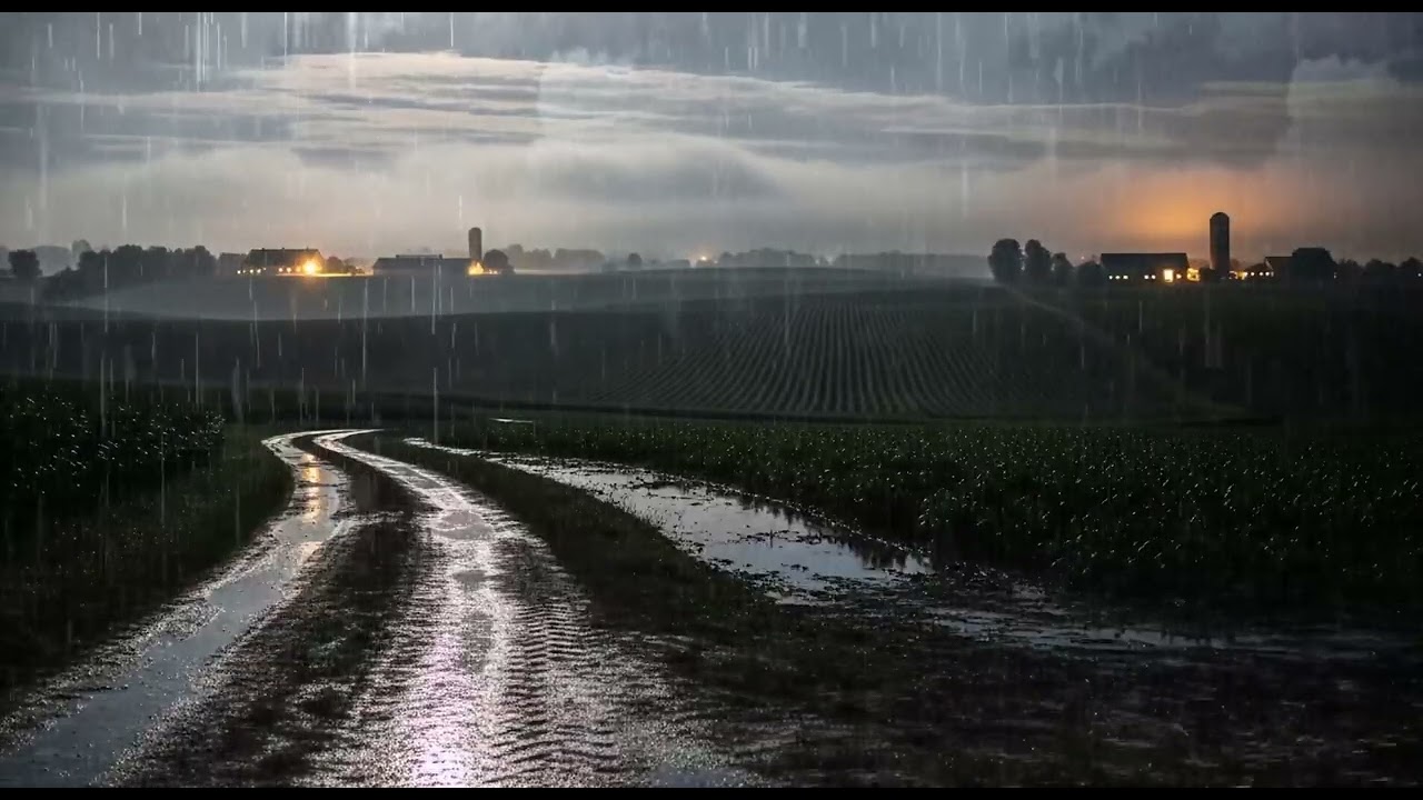 Quiet Brain Mode ⚡ Strong Rain & Thunder