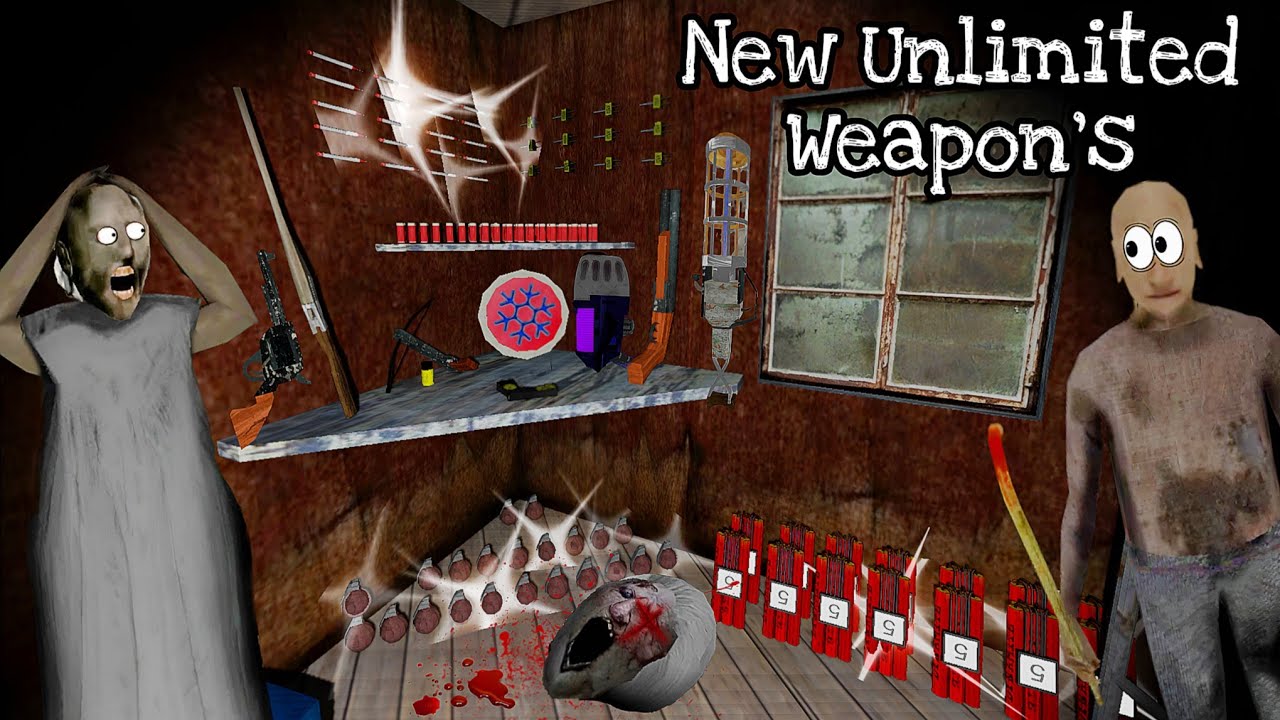 Destroying Granny Family With Using All Unlimited Weapons (Funny Gameplay😂)