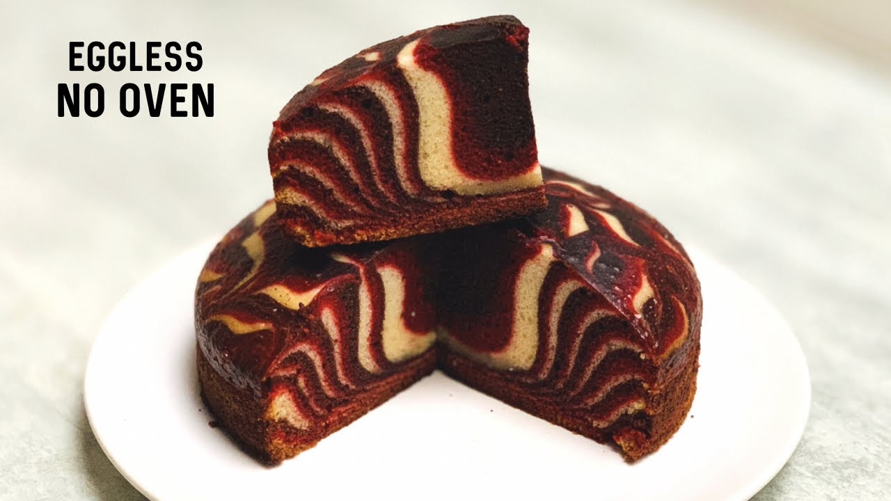 Marble Cake | Red Velvet Chocolate Marble Cake | How to Make Marble Cake