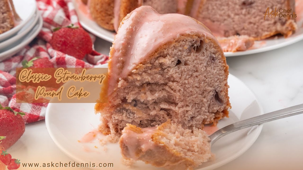 Classic Strawberry Pound Cake