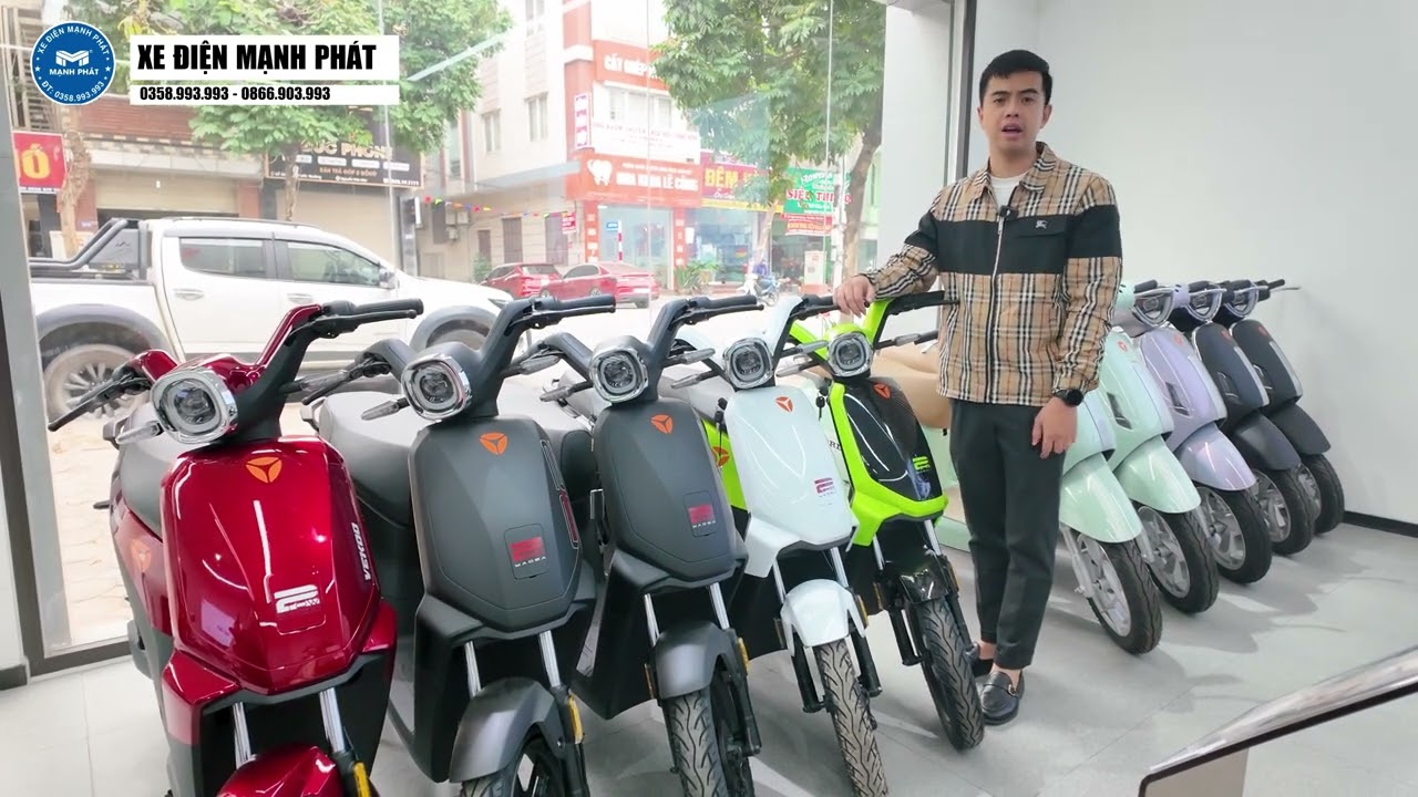 TỔNG HỢP CÁC MÀU SẮC MỚI NHẤT CỦA XE ĐIỆN VEKOO YADEA