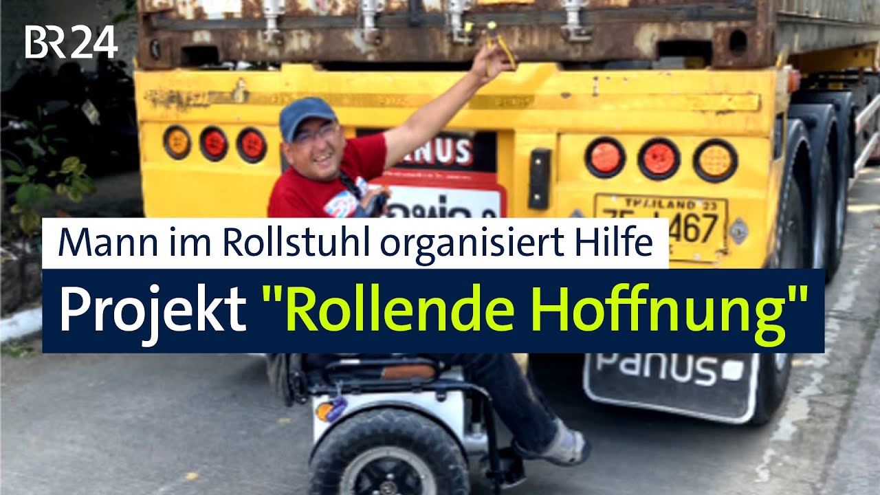 Mutmacher: Rollstuhlfahrer organisiert Hilfsprojekt | Abendschau | BR24