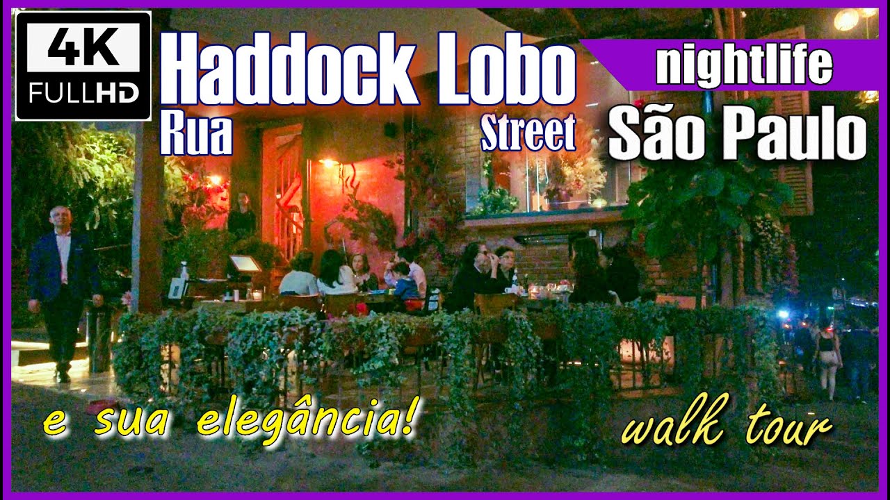 [4K] Rua Haddock Lobo à noite #saopauloape #saopaulobynight #ruasdesaopaulo #saopaulowalkingtour