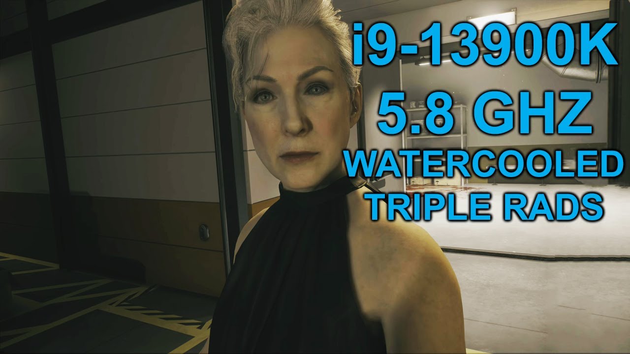 Intel Core i9-13900K Watercooled Gaming Temps | Triple Radiators | 5.8 GHZ | HDR