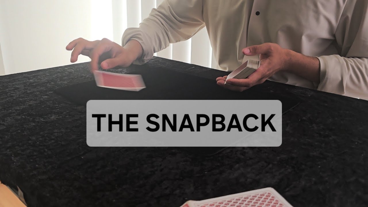TUTORIAL- MAKE A CARD FLY BACK TO YOU (SNAP BACK)