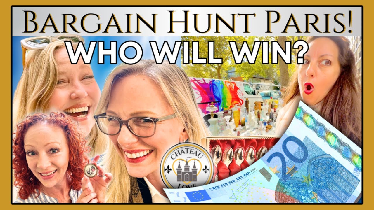 €20 Antique Challenge: Paris Flea Market SHOWDOWN! Who will win? 🏰 ❤️