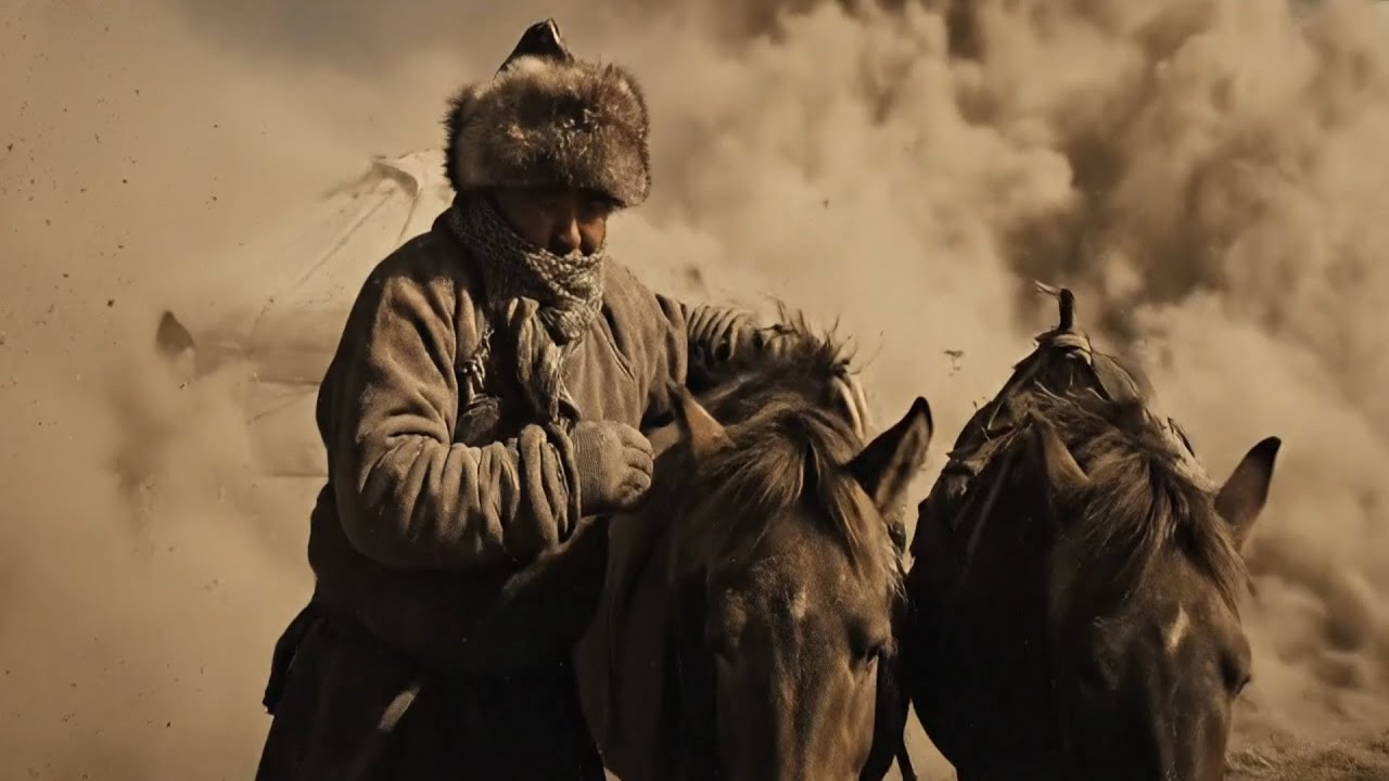 Life in a Violent Steppe Windstorm | Protecting Horses & Family | ASMR Nomadic Life