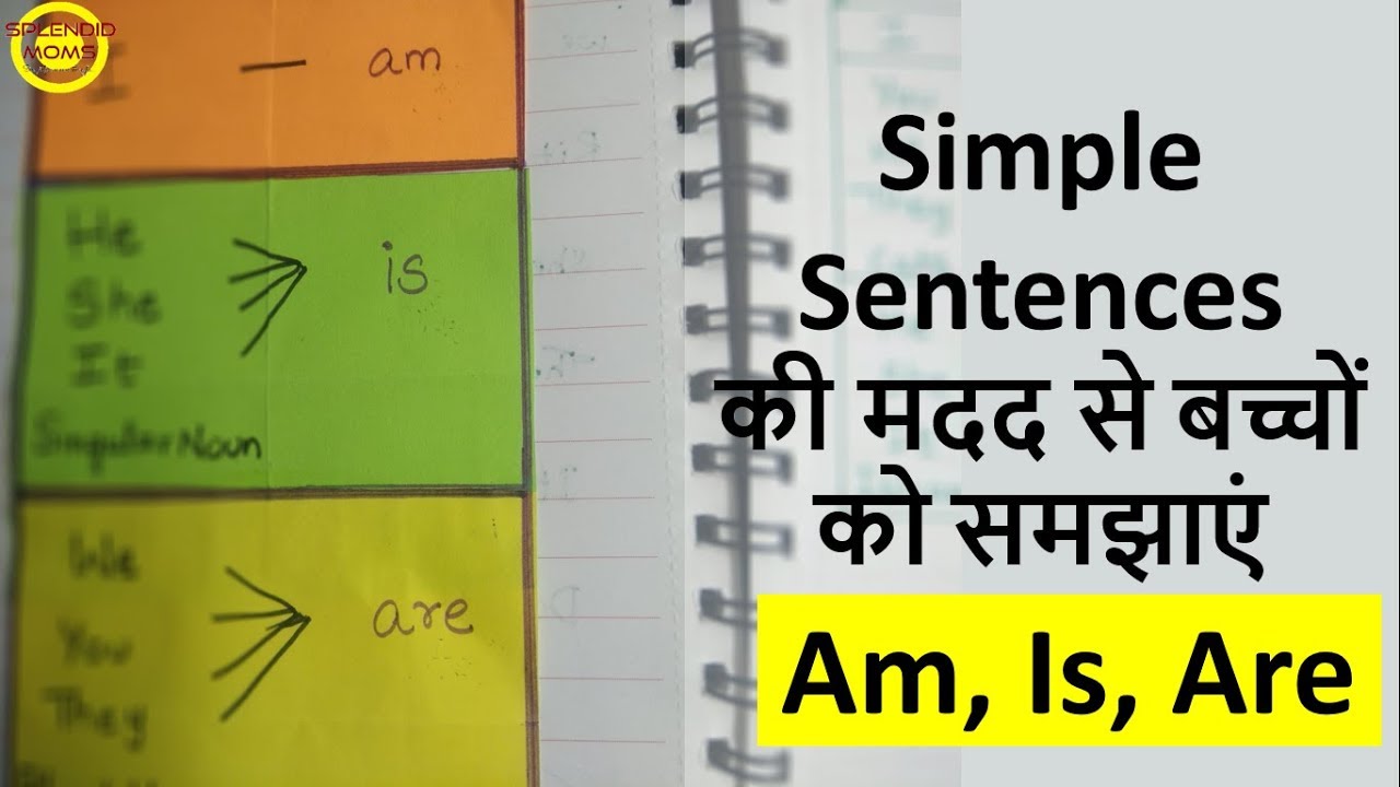 बच्चों को समझाएं कि Am, Is, Are कब इस्तेमाल करें|| Am, Is, Are usage with simple sentences for kids