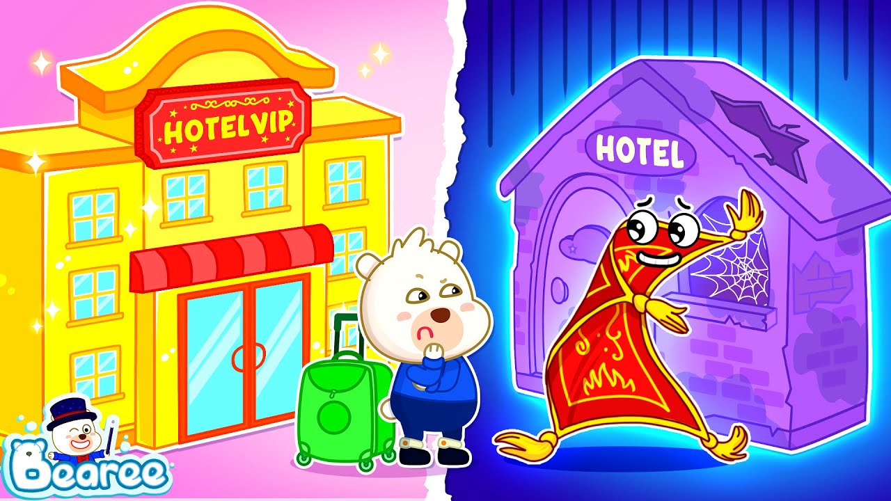 😢 Bearee! Please Help Our Poor Hotel! | 🏨 Rich vs Poor Hotel Stories for Kids | Bearee Kids Show