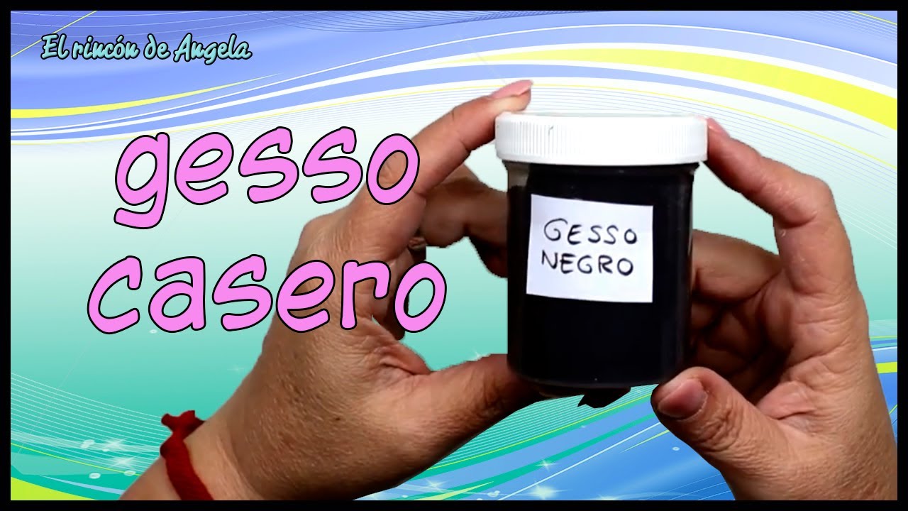 Receta de GESSO CASERO para manualidades- Como hacer GESO CASERO?