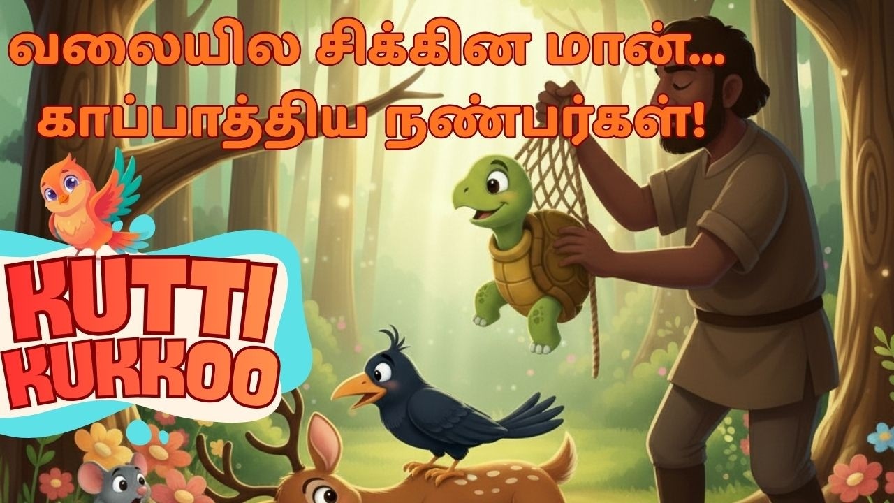 வலையில சிக்கின மான்… காப்பாத்திய நண்பர்கள்!