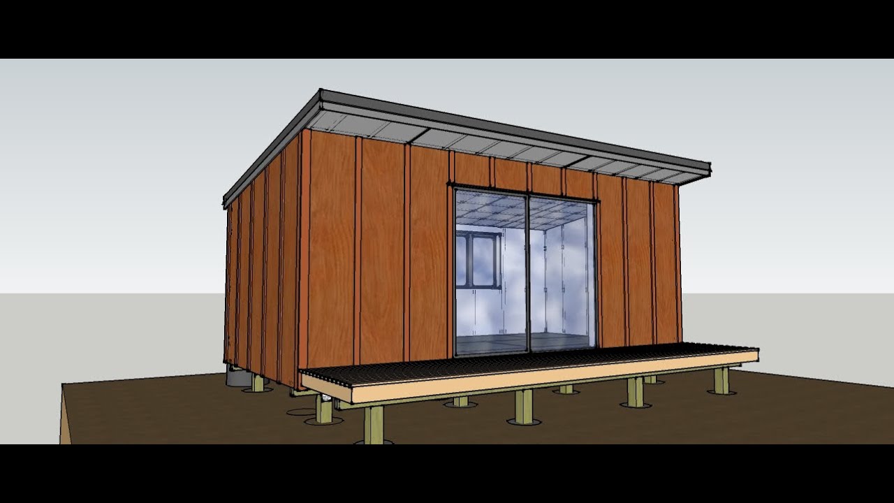 6mx3m sleepout with monopitch roof designed for high wind zone New Zealand