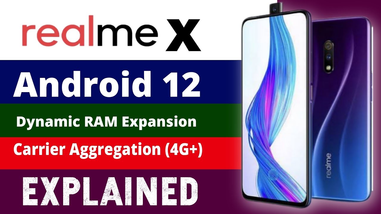 Realme X 4G+,RAM expansion,Android 12 Update explained.