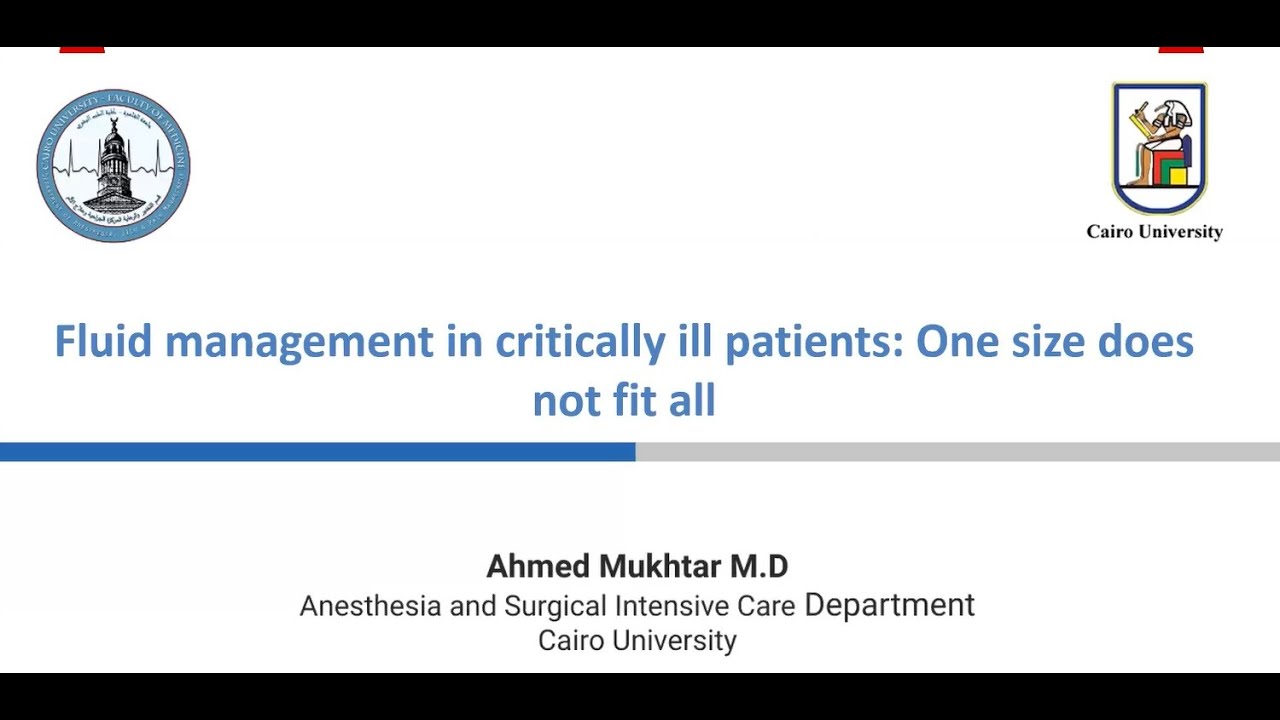 Fluid management in critically ill patient