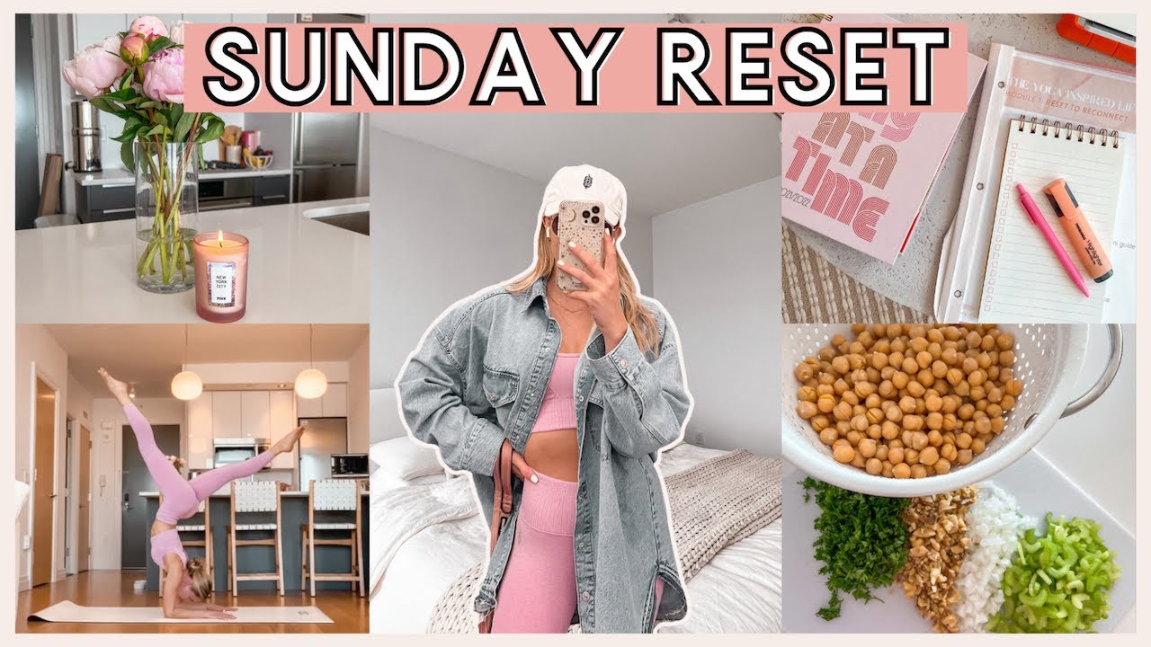 [NYC Vlog] Sunday Reset Vlog✨ йога, цели по поддержанию хорошего самочувствия, возвращение в стро...