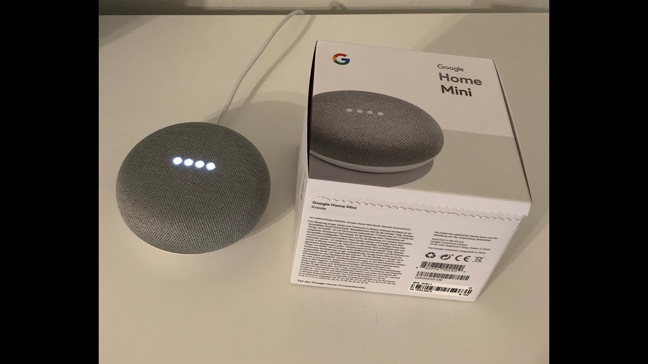 Google Home Mini unboxing und erste Einrichtung #german