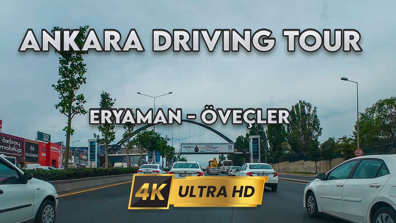 Ankara Sürüş Turu 🚗 | Eryaman'dan Öveçler'e 4K 50FPS | FSM Blv, Anadolu Blv, 1071 Malazgirt Blv.