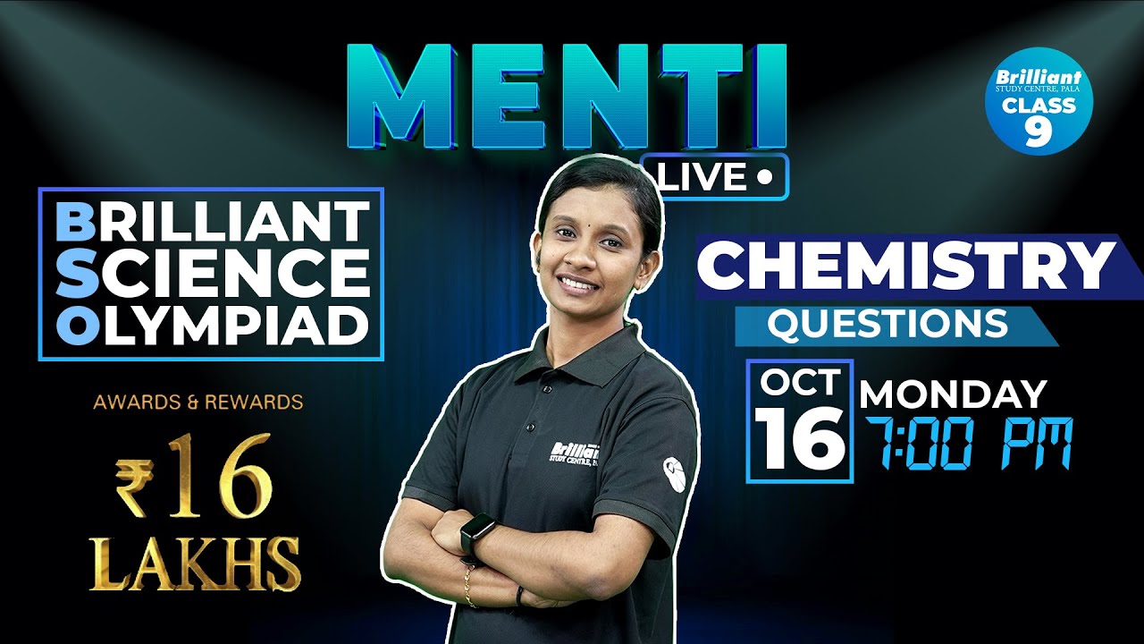 MENTI LIVE | Chemistry |16th October 2023 | 07:00 PM Onwards