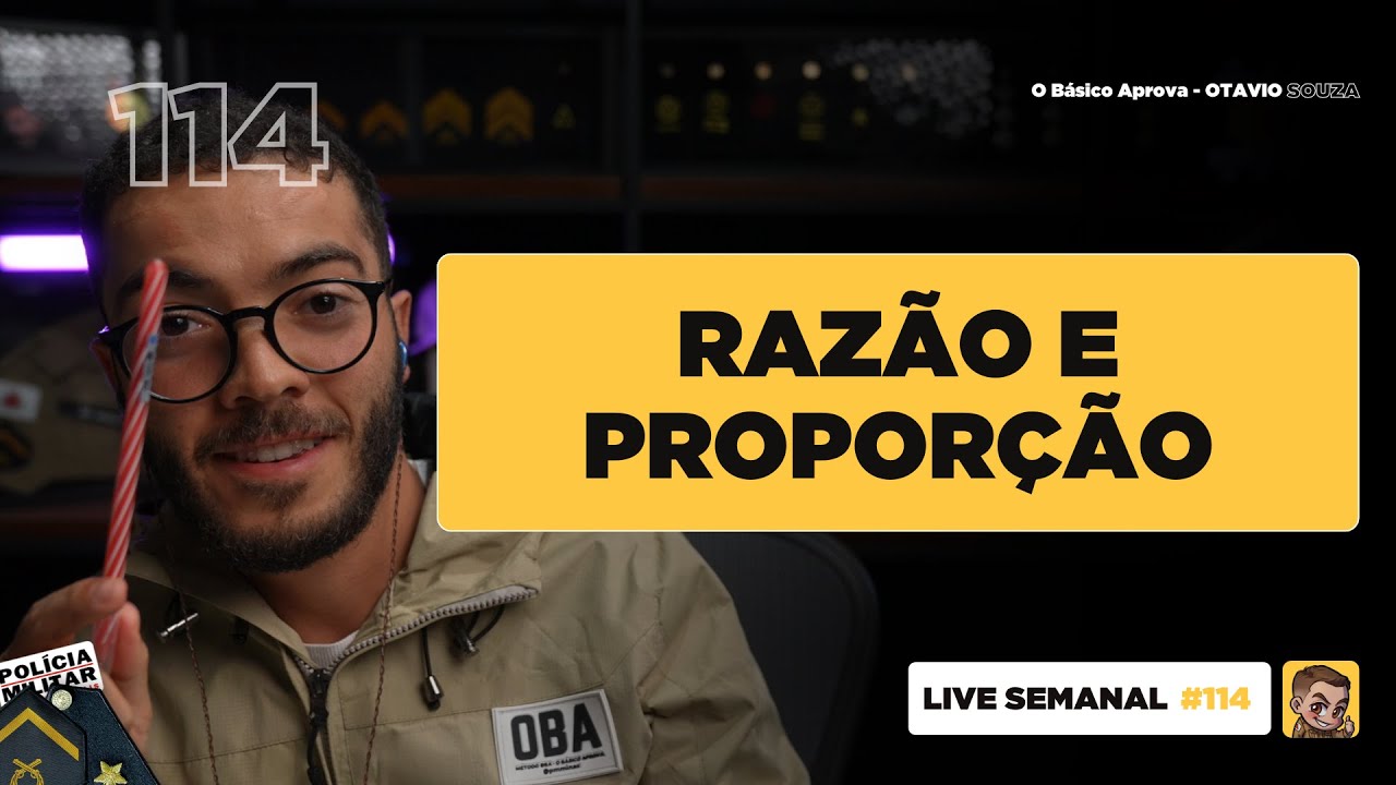 RLM - Razão e Proporção | PMMG 2025 | Live #114