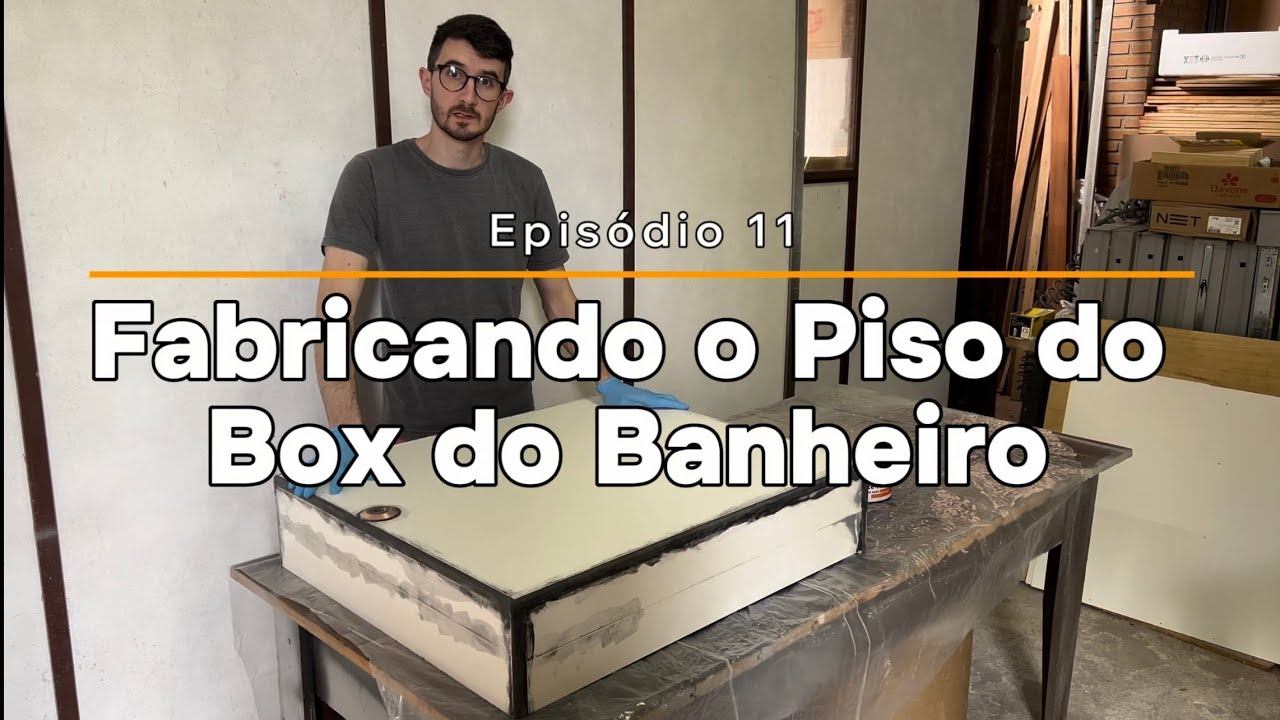 Piso de Fibra para o Box do Banheiro da Kombi