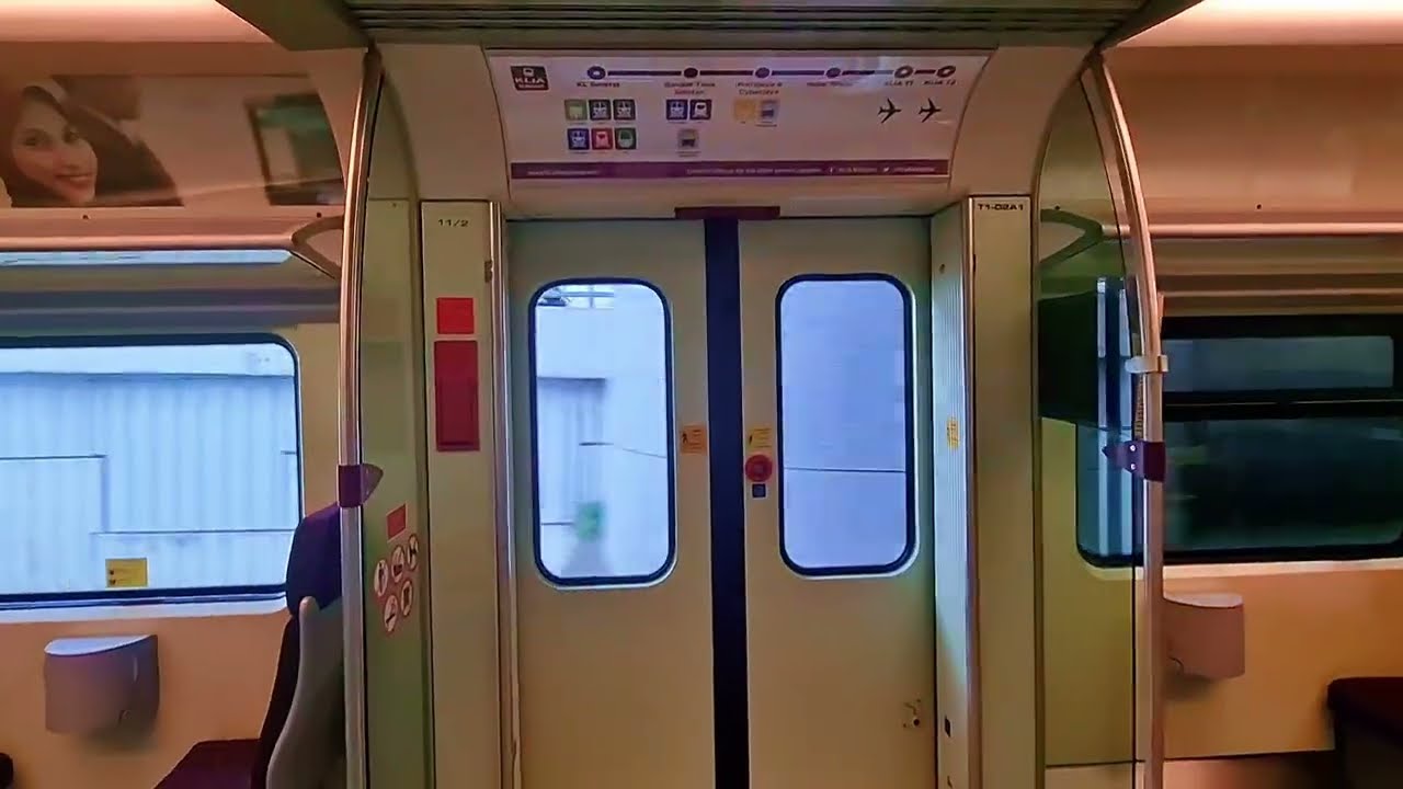 (Malaysia) ERL KLIA Transit Airport Link Siemens Desiro ET 425 M Ride Putrajaya/Cyberjaya - KLIA T2