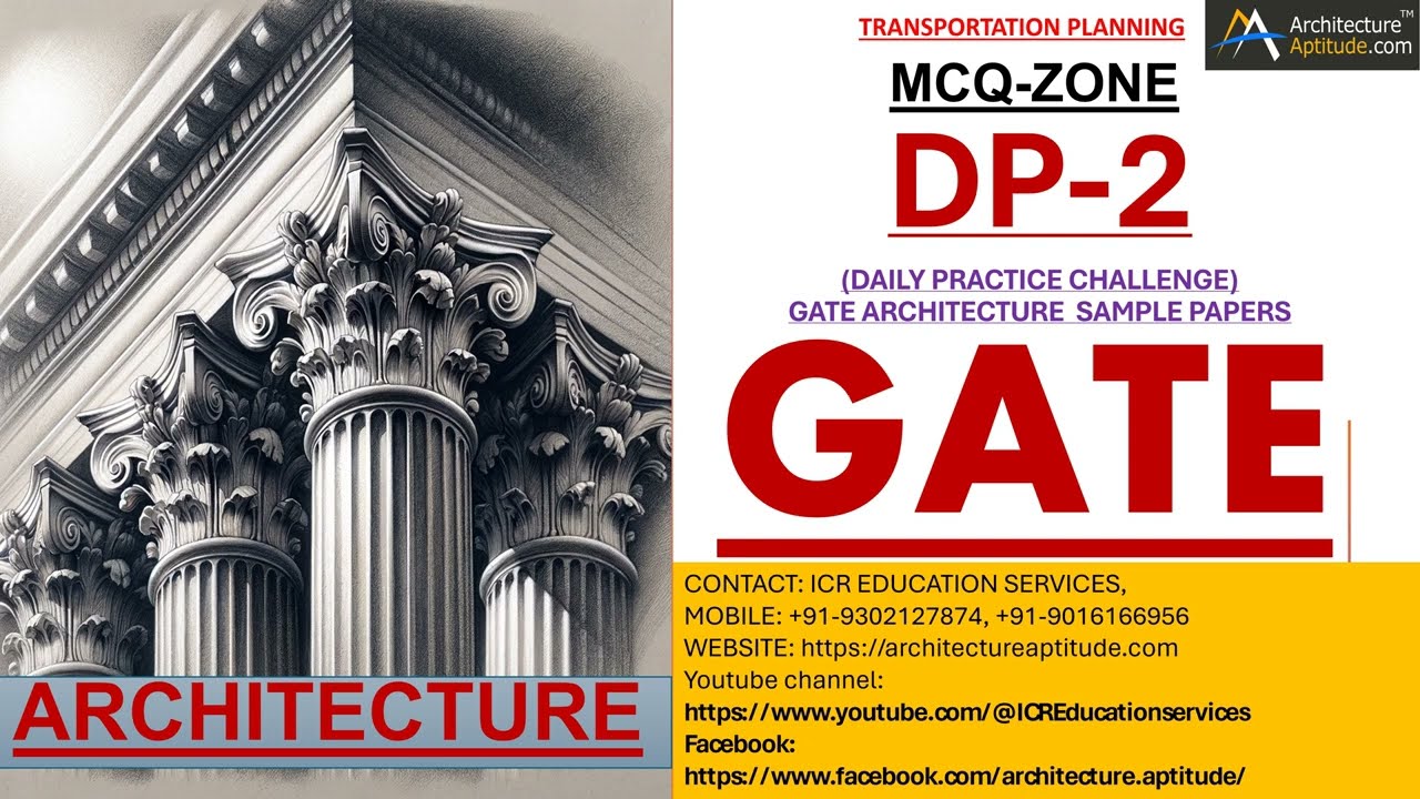 Free GATE Architecture sample papers with answers for GATE 2024 and GATE 2025 Architecture exam chap