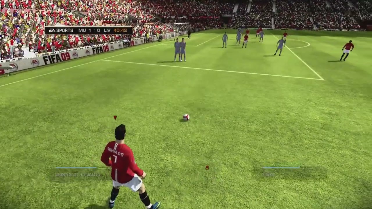 Fifa 09: Manchester United - Liverpool (Xbox 360 Gameplay)