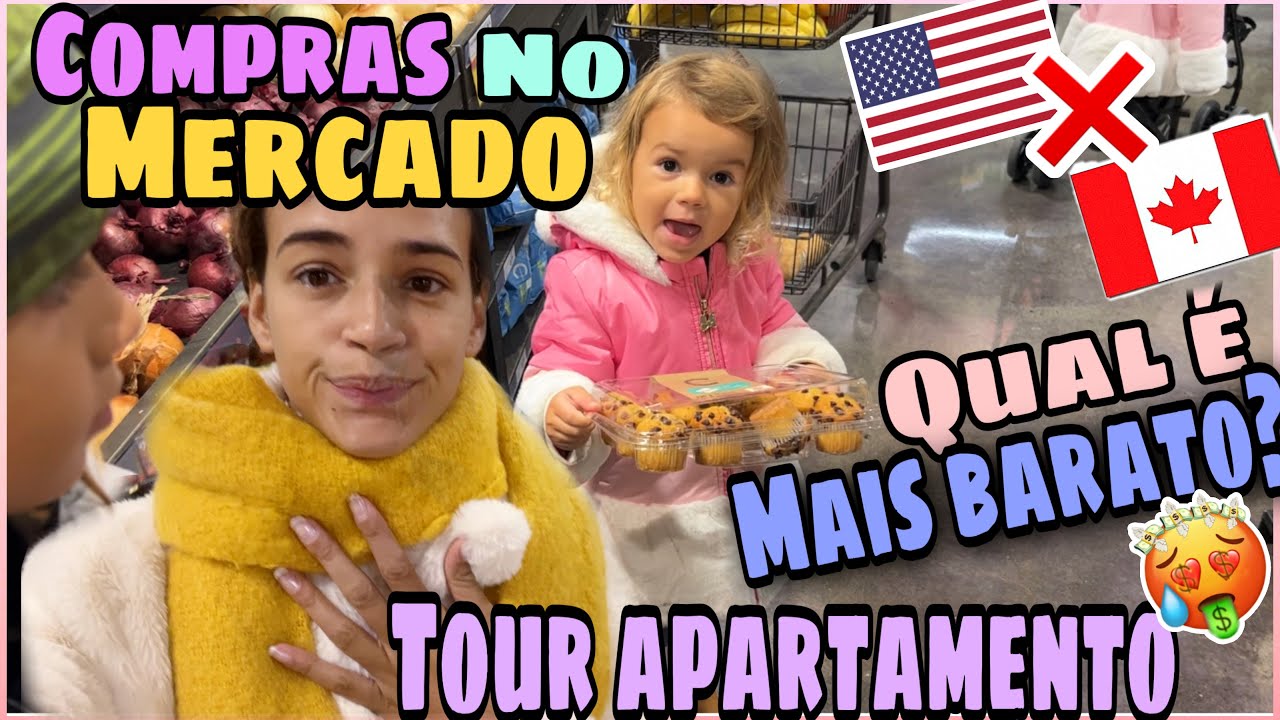 VLOGÃO: Tour AP em Toronto, Canadá e Preço da compra no mercado! Meu marido GANHOU! Brazilicans
