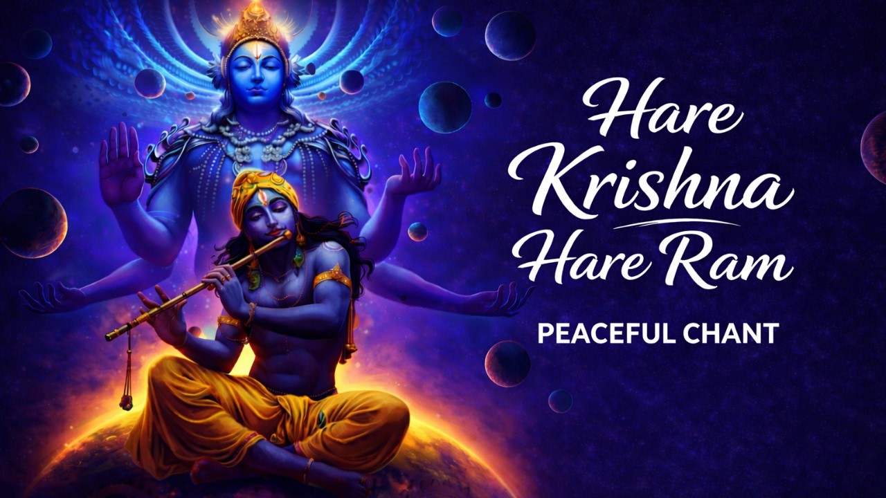 Hare Krishna Hare Rama 🌸 8 Min Jap | Morning Mantra for Peace & Protection