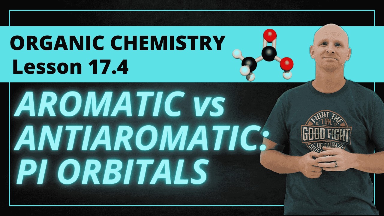 Aromatic vs Antiaromatic | Pi Molecular Orbitals | MO Diagrams | Organic Chemistry 17.4