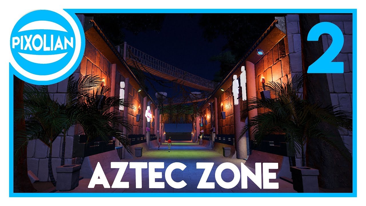 The Aztec Zone! | Planet Coaster Crystal Maze Park #2