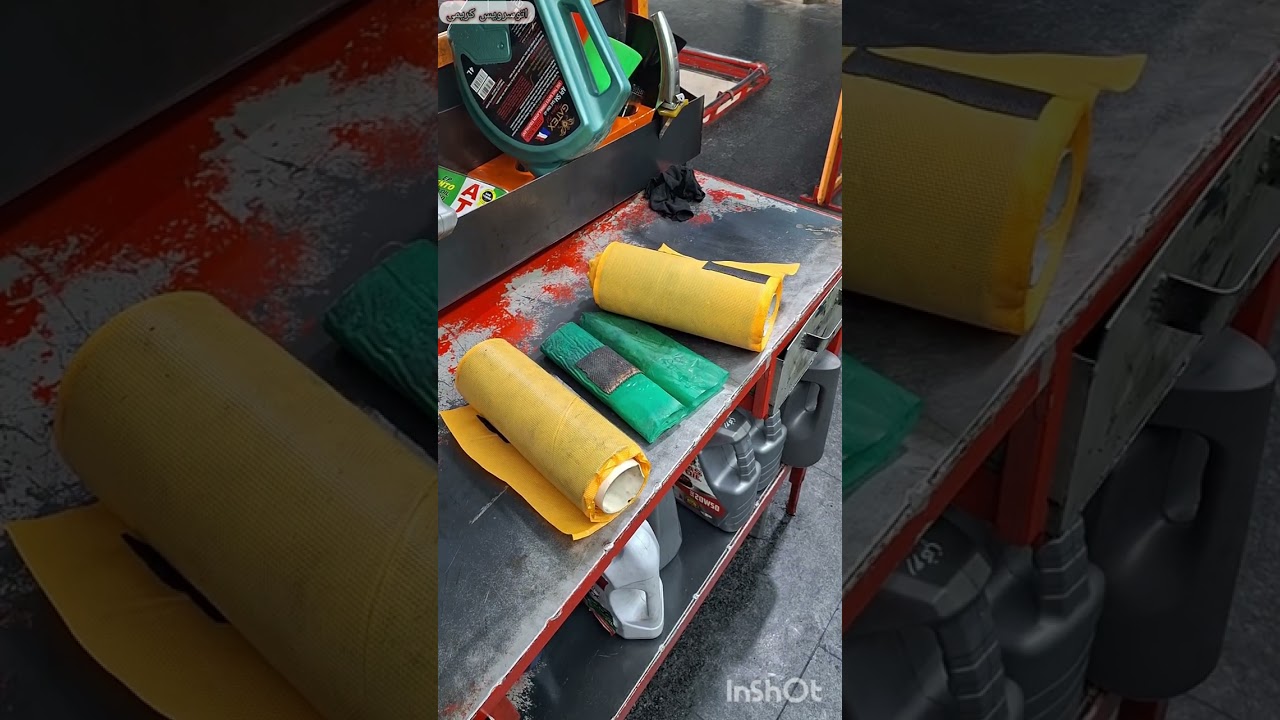 Tire repair with vertical tear 'ترمیم تایر پاره شده #tirerepair