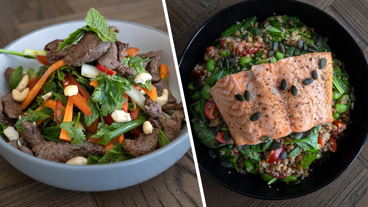 Easy High-Protein Salads  **for building muscle and staying lean**