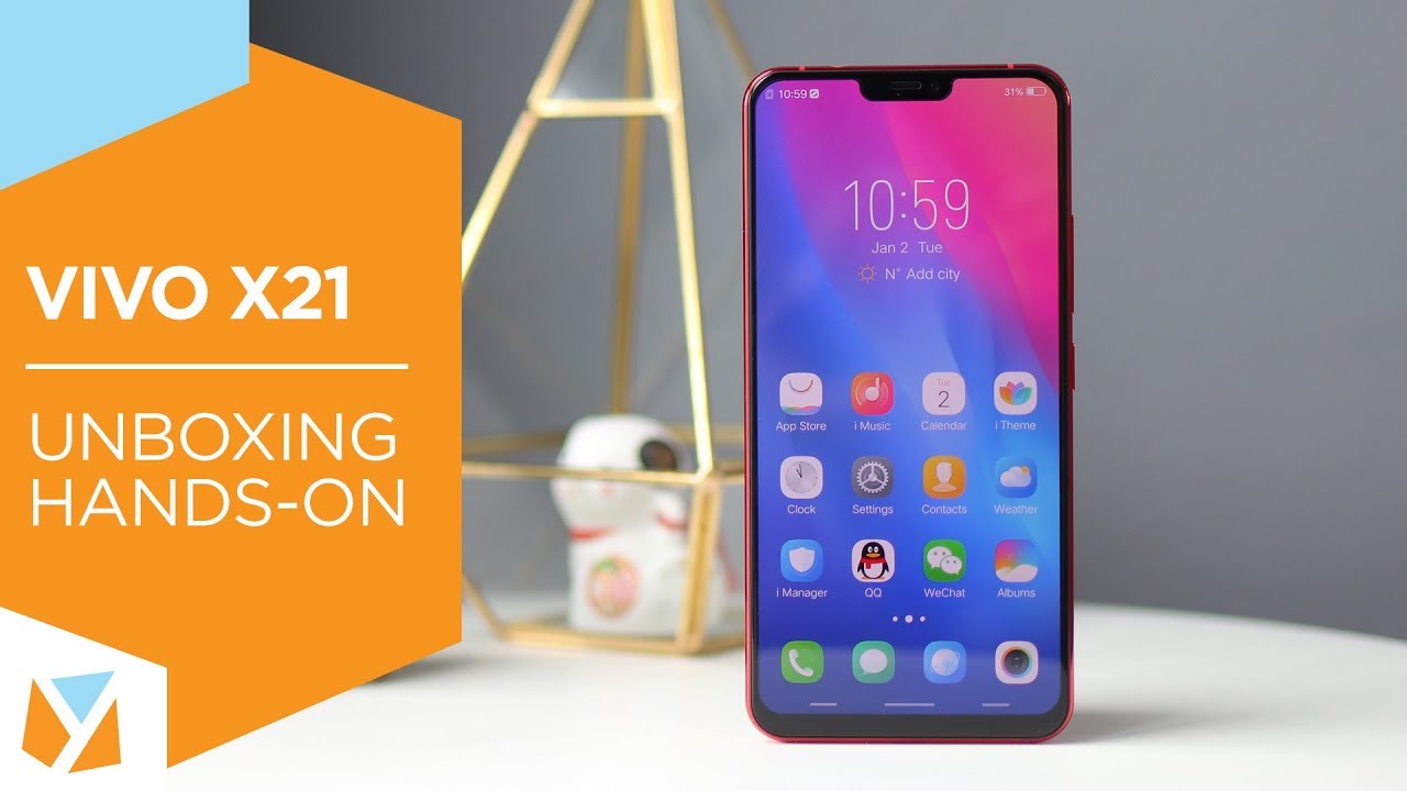 Vivo X21 Unboxing , Hands-on: In-display fingerprint