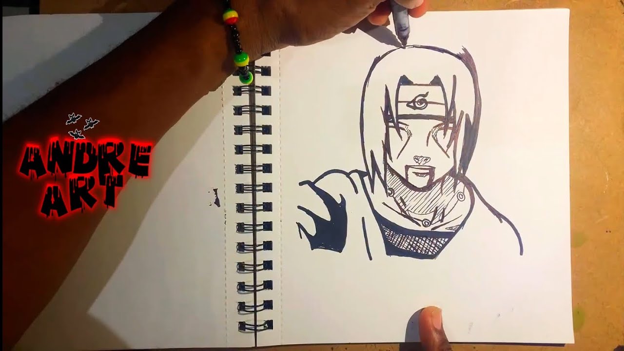 Anime Drawing || how to Draw itachi Uchihia || easy step by step || Naruto art