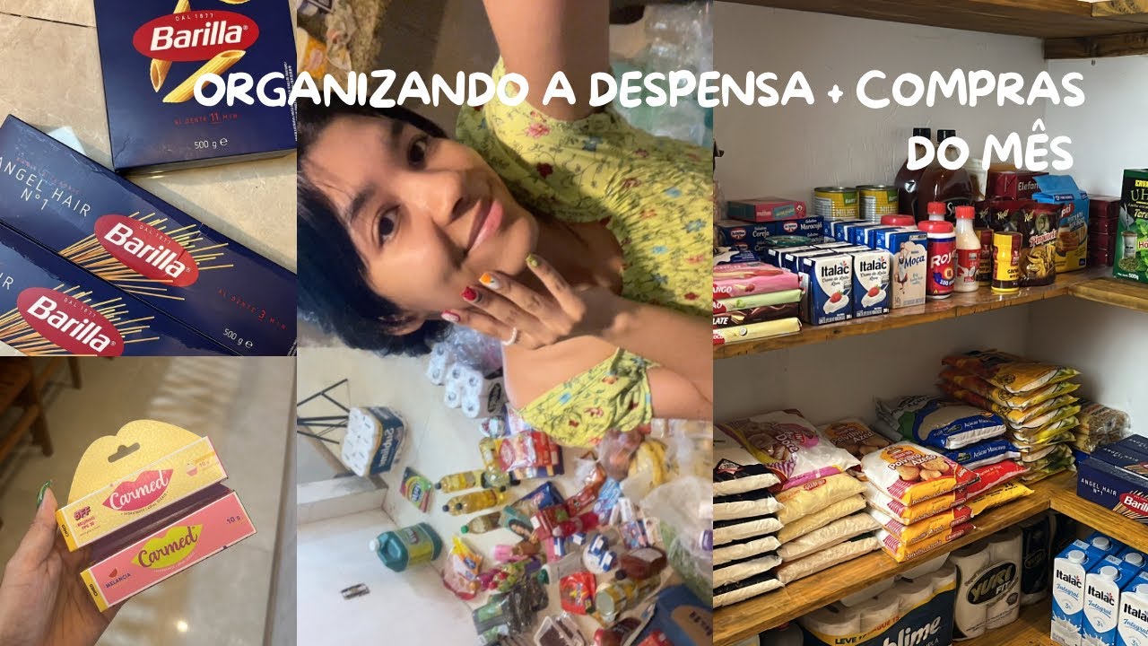 Organizando a despensa + compras do mês 