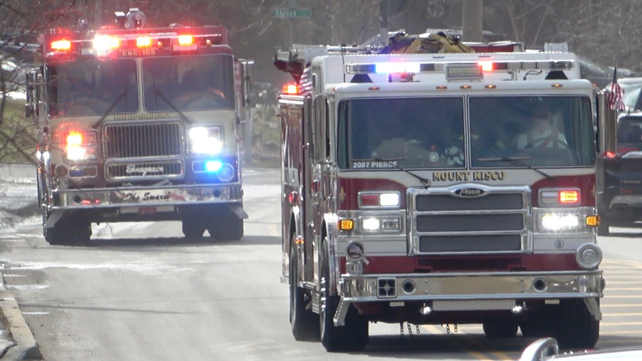 Mount Kisco FD Engine 104, Engine 105, Utility 13, & Rescue 15 Responding