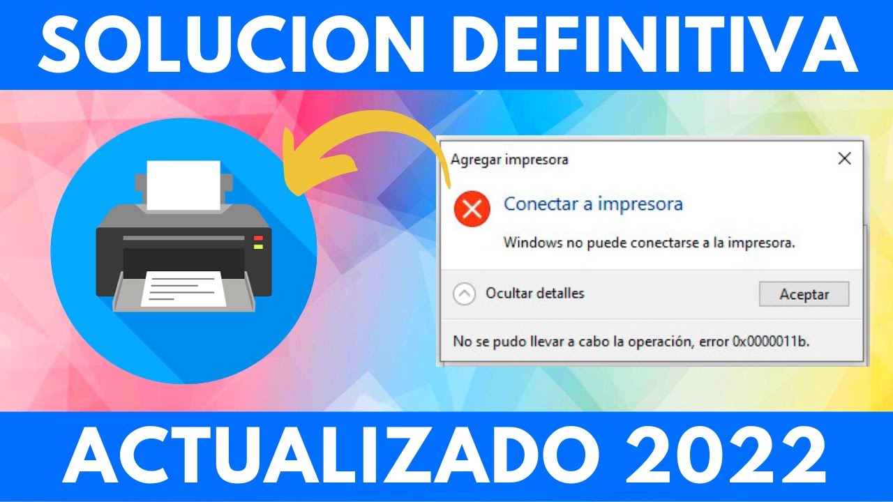 2023 | Error 0X0000011b | 0x00000709 | SOLUCION Windows NO PUEDE conectarse a la impresora