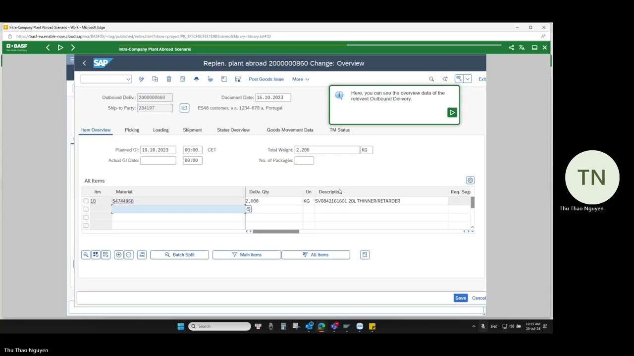 SAP S/4HANA - How to process Stock Transport Order/ Intra Company Plant Abroad Scenario in SAP GUI