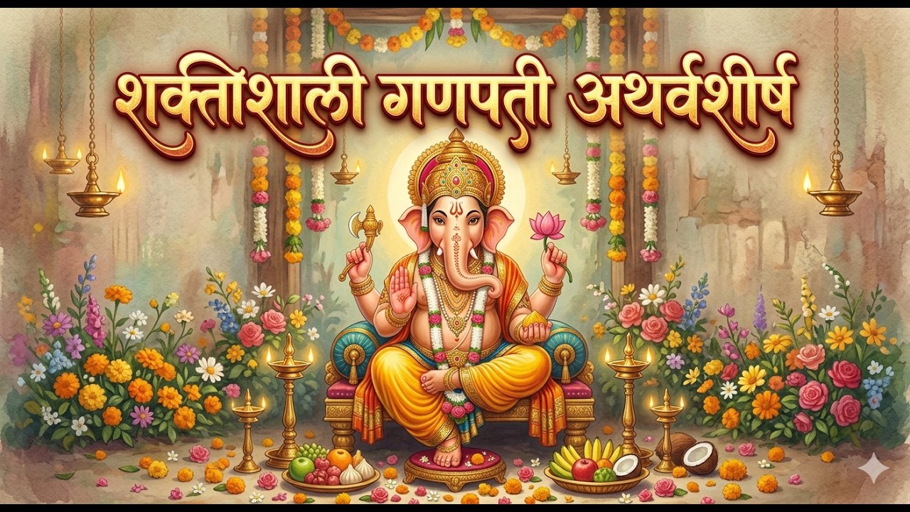 Powerful Ganpati Atharvashirsha | शक्तिशाली गणपती अथर्वशीर्ष 🕉