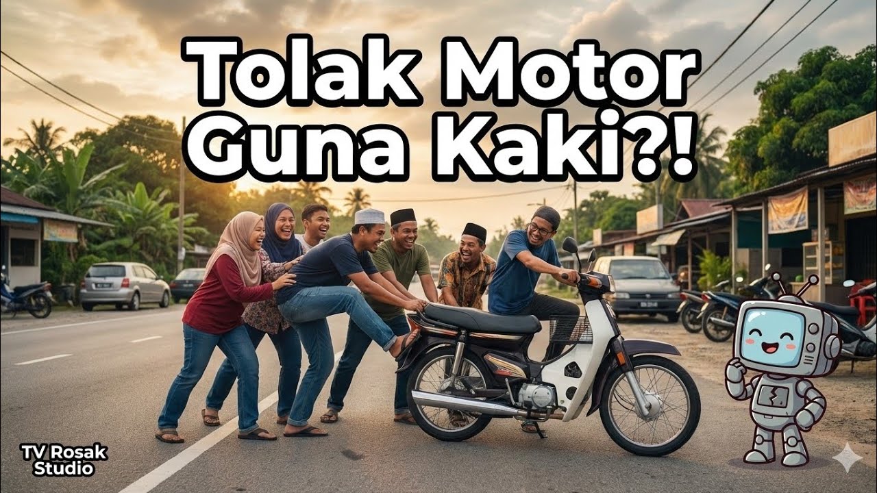 Tolakkan Motor Guna Kaki: Budaya Tolong-Menolong Rakyat Malaysia