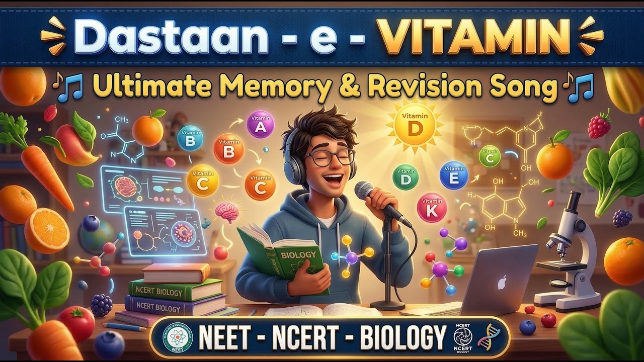 🎵 तू मेरी ज़िंदगी का Vitamin🎵  Ultimate Vitamin Song | Functions, Toxicity, Deficiency  NEET Biology