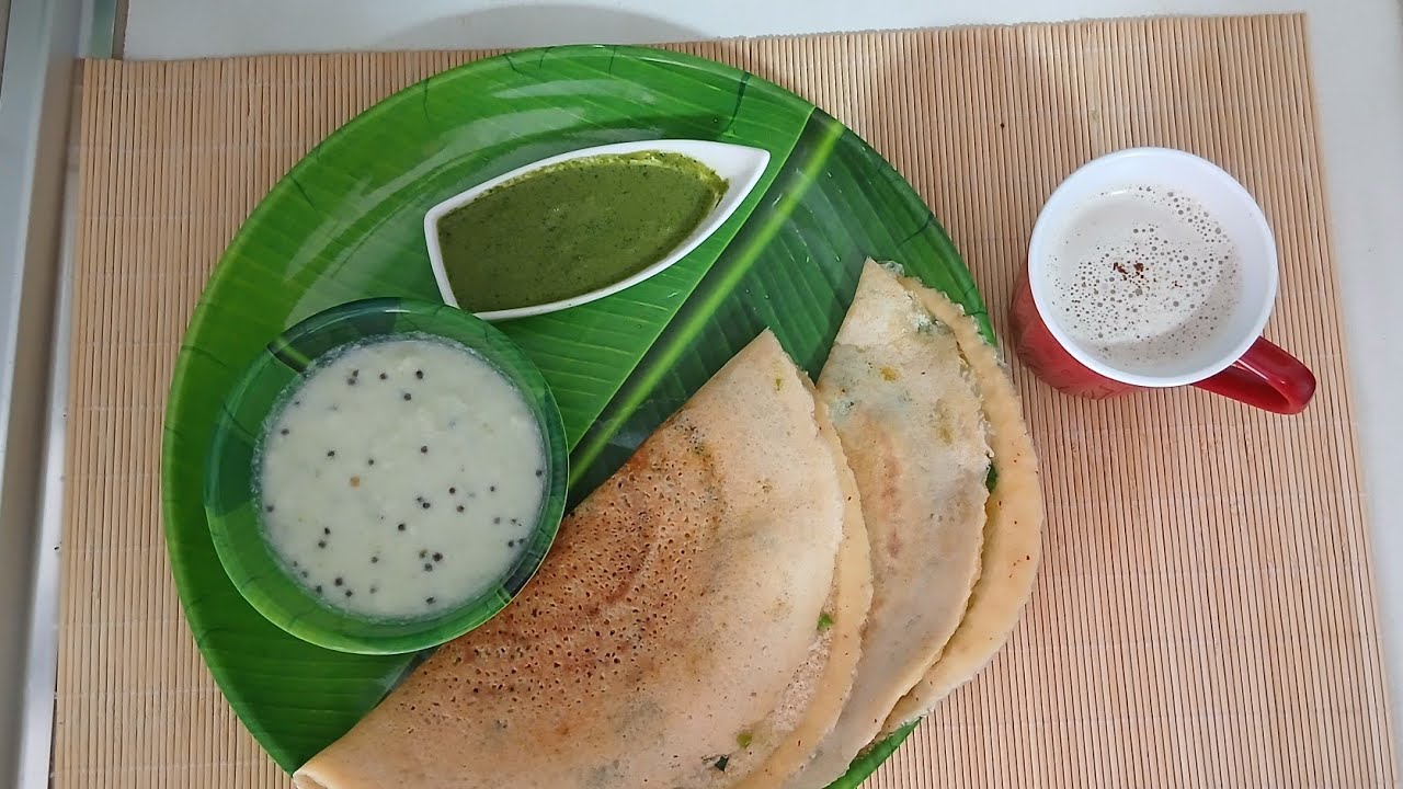 Spinach Cheese Dosa | Palak Dosa | Instant Dosa