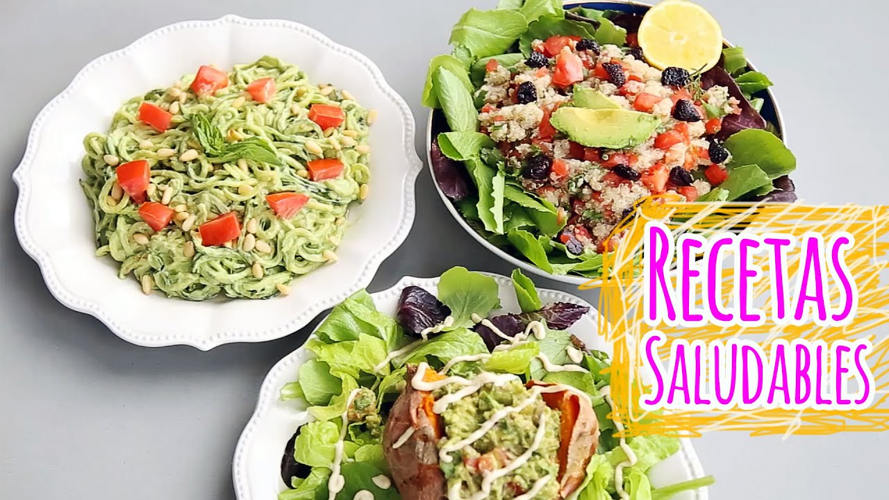 3 ALMUERZOS/CENAS SALUDABLES y VEGANOS!