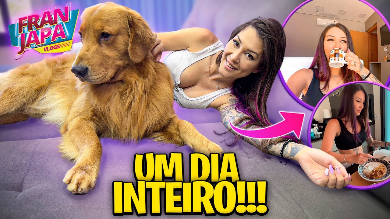UM DIA INTEIRO COMIGO ( REAL 🤪 ) - Fran Japa