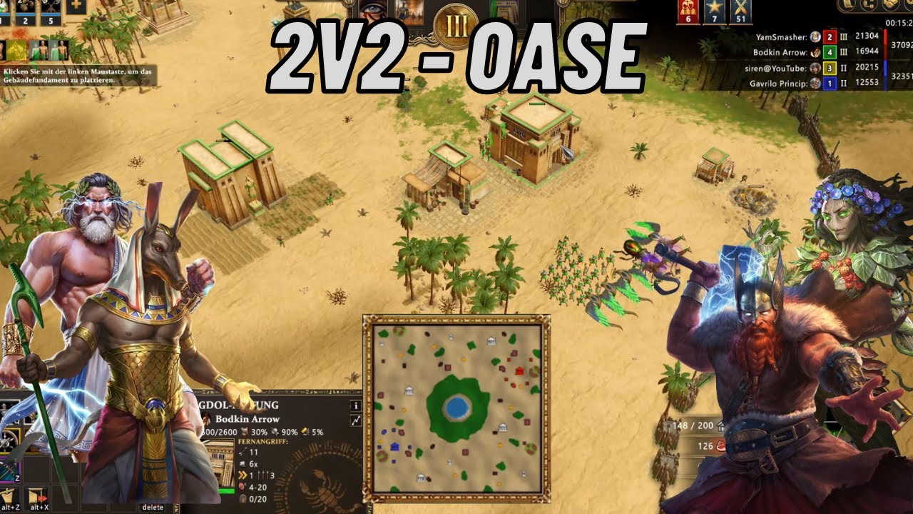 2v2 als Seth auf Oase ! (Age of Mythology Retold Ranked)