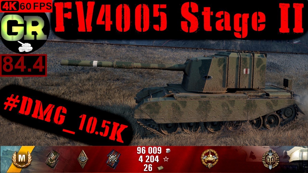 World of Tanks FV4005 Stage II WoT Replay - 6 Kills 10.5K DMG(Patch 1.4.0)