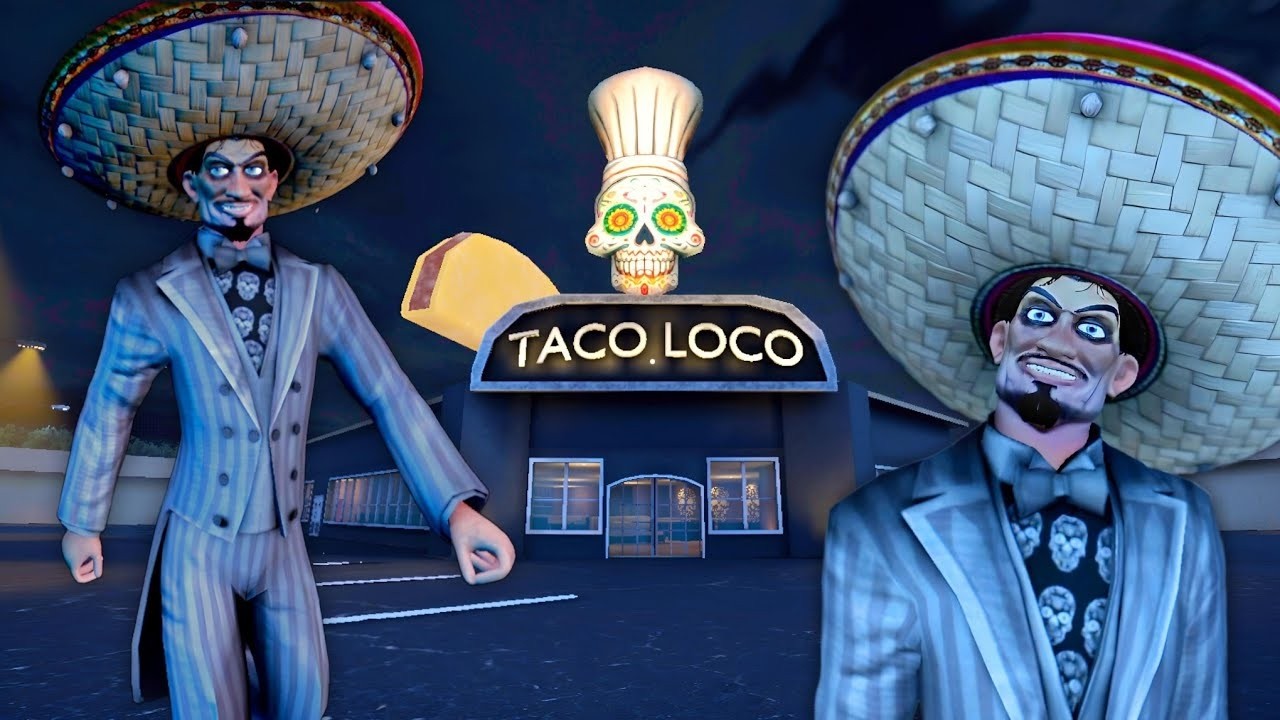 تختيم كامل لعبة الهروب Taco Loco: Horror Game