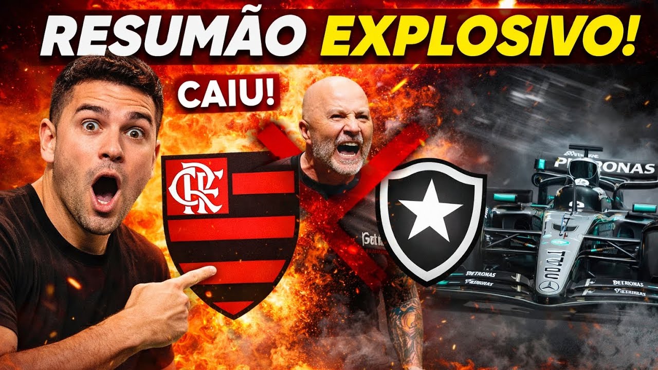 Resumão do Globo Esporte de Hoje! Clássico, Sampaoli Demitido e Domínio na F1!